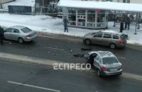 В Киеве произошло масштабное ДТП: столкнулись шесть автомобилей (ФОТО)