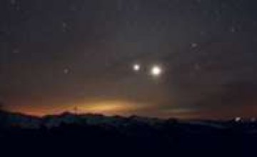 В Днепропетровске можно увидеть «поцелуй» Венеры и Юпитера