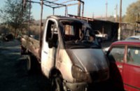 В Днепропетровске ночью сожгли машину с агитпалатками Вилкула
