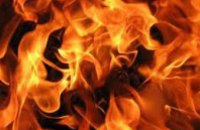 В Днепропетровске на пожаре в собственном доме чуть не сгорел пенсионер 