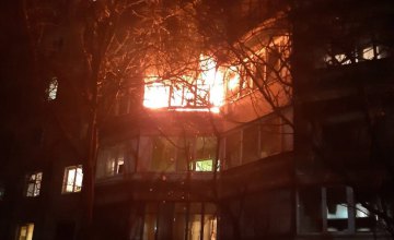 На Днепропетровщине произошел пожар на балконе одного из жилых девятиэтажных домов