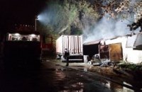 В центре Днепра произошел масштабный пожар в складском помещении