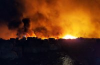 В Кривом Роге масштабный пожар на полигоне: спасатели тушат огонь уже более 7 часов