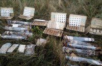 В Днепропетровской области в лесополосе обнаружили арсенал боеприпасов