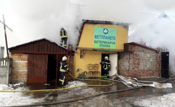 В Киеве произошел пожар в ветеринарной клинике (ФОТО)