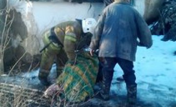 В Днепропетровской области спасатели вынесли из огня 87-летнюю женщину