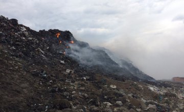  В Днепропетровской области продолжается ликвидация пожара на мусорном полигоне