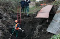Оползень в Рыбальской балке спровоцировала бесхозная водопроводная сеть
