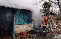 В Синельниково горел частный жилой дом