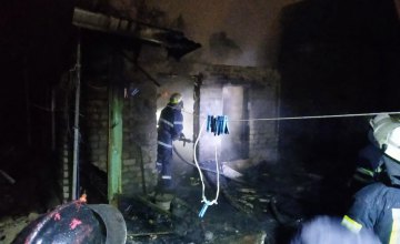 Спасатели в Кривом Роге ликвидировали возгорание в летней кухне