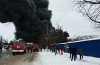 В Черновцах горел один из самых больших вещевых рынков в Украине