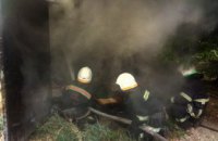 В Павлограде спасатели потушили пожар в гараже (ФОТО)