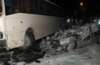 В Луганской области Opel столкнулся с автобусом: погибли три человека (ФОТО)