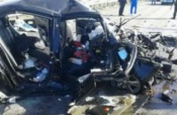 На трассе под Новомосковском столкнулись легковушка и микроавтобус: один погибший