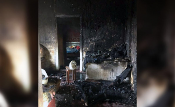 В Криворожском районе при пожаре в собственном доме  погибла женщина 