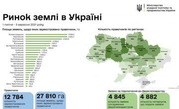 Два месяца рынка земли: Днепропетровщина в ТОП-10 регионов по площади земель и по количеству сделок