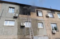 На Днепропетровщине загорелось офисное здание: пострадало три человека