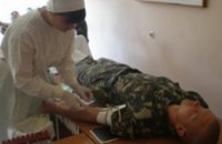 Почти 100 военнослужащих 25-й отдельной Днепропетровской воздушно-десантной бригады добровольно сдали кровь для онкобольных дете