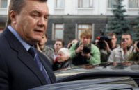 Журналистам запретили фотографировать кортеж Януковича 