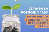 Сплатити за доставку газу до 20 жовтня необхідно за реквізитами Дніпровської філії ТОВ «ГАЗМЕРЕЖІ»  