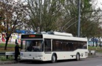 В Днепропетровске начали обкатку новых тролблейбусов производства ЮЖМАШа (ФОТО)