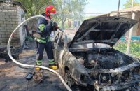 Пожежа на Дніпропетровщині: у селі Гарбузівка спалахнув легковий автомобіль