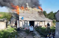 На Днепропетровщине сгорел одноэтажный частный дом (ФОТО)