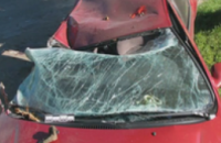 В Днепропетровской области иномарка влетела в дерево: один из пассажиров скончался на месте (ФОТО)