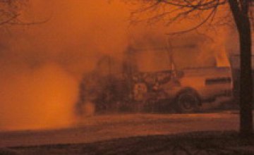 Вчера в Днепропетровске сгорела пассажирская «Газель»