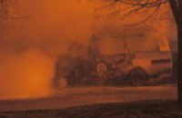 Вчера в Днепропетровске сгорела пассажирская «Газель»