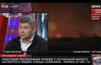 Сергей Никитин высказался о масштабных пожарах в Луганской области