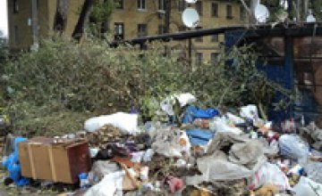 В Днепропетровске образовалась новая несанкционированная свалка бытовых отходов