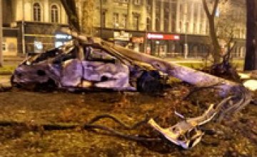 Погоня с пожаром в центре Днепра: 2 человека госпитализированы