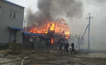 ​Масштабный пожар на Днепропетровщине: горит два нежилых помещения (ФОТО)