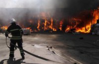 В Днепропетровской области произошел масштабный пожар на предприятии (ФОТО)  