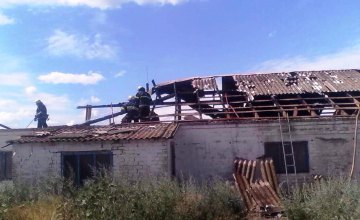 На Днепропетровщине  сгорело заброшенное одноэтажное здание