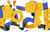 Google поздравил с Днем независимости Украины праздничным дудлом
