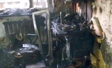 На Днепропетровщине мужчина трагически погиб во время пожара в собственной квартире