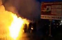 Автоцистерна, которая сгорела на Донецком шоссе, перевозила патоку (ОБНОВЛЕННО)