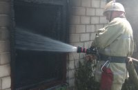В Царичанском районе  горел частный дом (ФОТО)