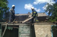 На Днепропетровщине произошел пожар в заброшенном доме 