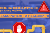 З початку року газовики області зафіксували 340 випадків несанкціонованих втручань у газову мережу