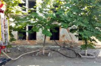 В АНД районе Днепра горело заброшенное здание (ФОТО)