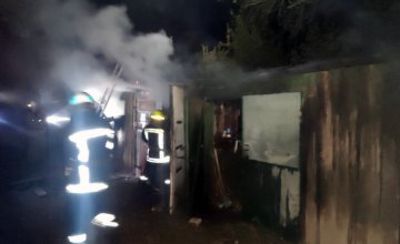 В Кривом Роге 10 спасателей тушили горящие деревянные сараи (ФОТО)