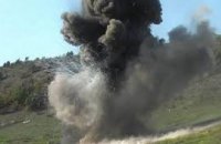 В Полтаве на трассе из-за возгорания военного автомобиля произошел взрыв боеприпасов