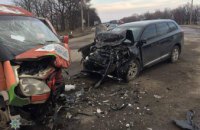 На выезде с Днепра пьяный водитель повлек ДТП с пострадавшим