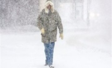 Сегодня в Днепропетровске снег и метель
