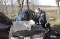 В Луганской области при столкновении с грузовиком погибли все 5 пассажиров легковушки