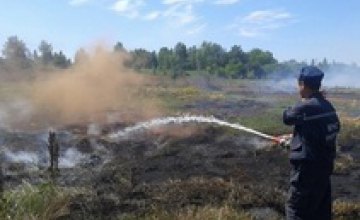 Под Киевом горит более 7,5 га торфяников