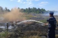 Под Киевом горит более 7,5 га торфяников